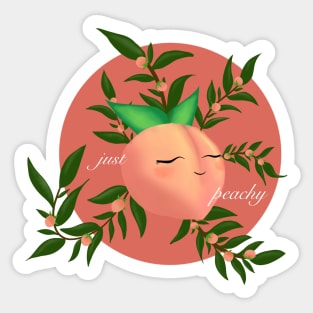 Just Peachy Sticker